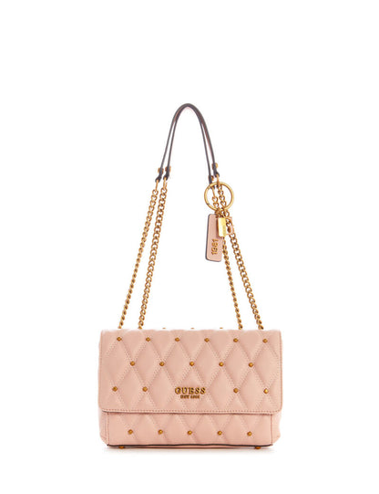 Triana Mini Crossbody Bag – Luxe Quilted Faux Leather in Pink