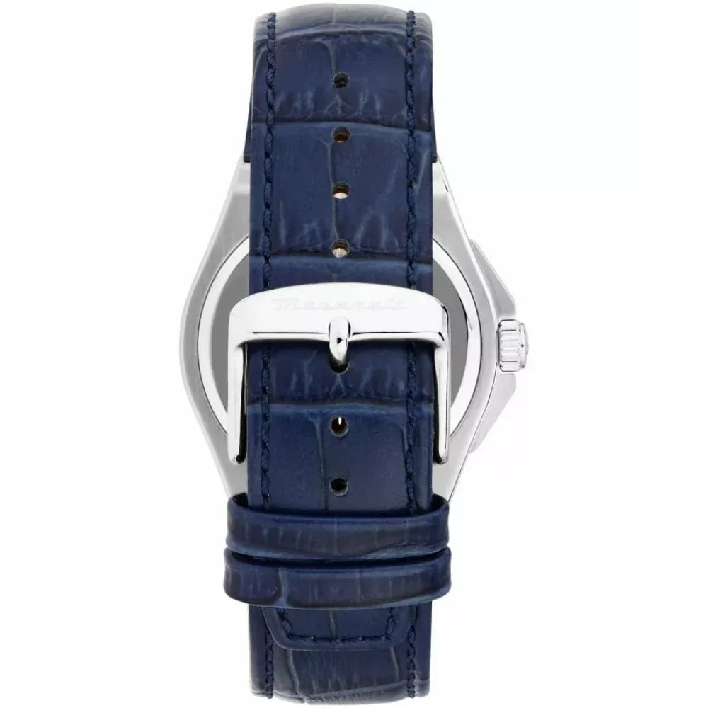 Maserati Velocita Men's Watch R8851153002, Blue Dial, Leather Strap