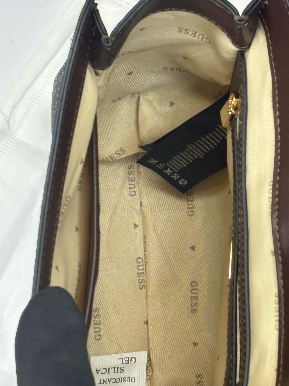 GU  Monogram Flap Satchel Bag For Women #124