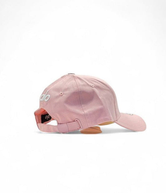 Alo Pink Logo Baseball Cap For Unisex