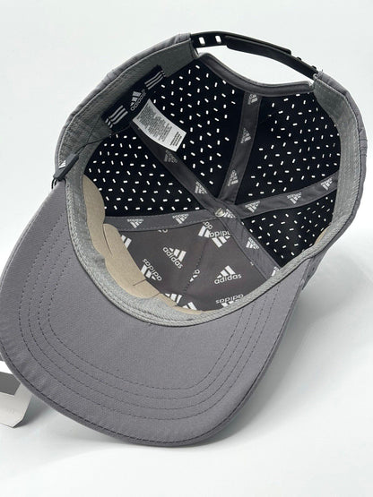 Adidas Men's Three-Bar Logo Performance Cap - Gray
