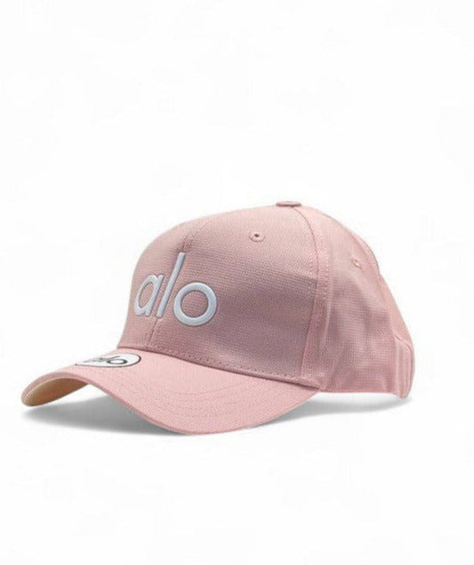 Alo Pink Logo Baseball Cap For Unisex