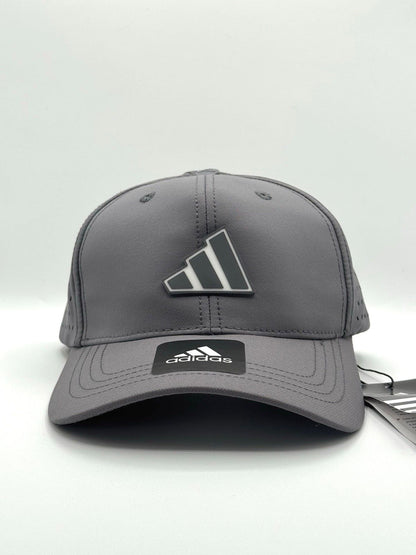 Adidas Men's Three-Bar Logo Performance Cap - Gray