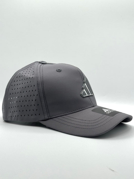Adidas Men's Three-Bar Logo Performance Cap - Gray