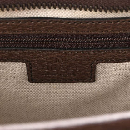 GU Monogram Brown Leather Bag