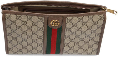 GU Monogram Brown Leather Bag