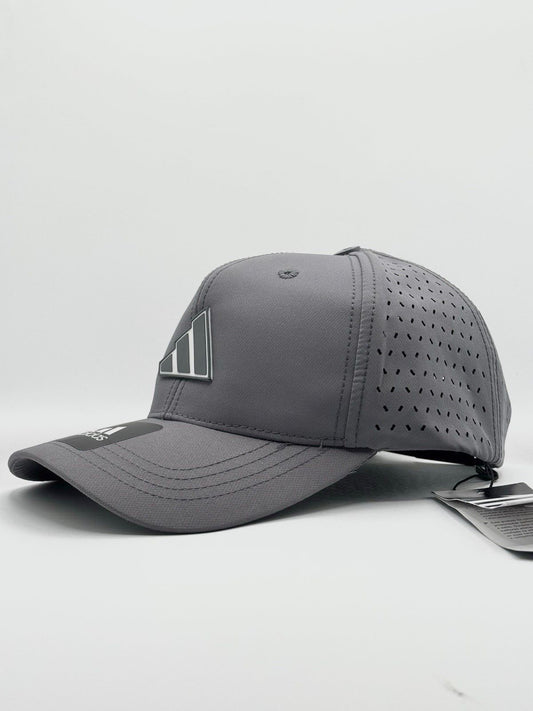 Adidas Men's Three-Bar Logo Performance Cap - Gray