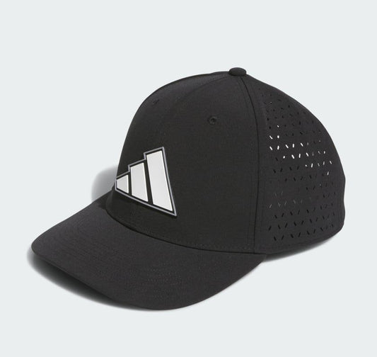 Adidas Men's Three-Bar Logo Golf Cap - Black
