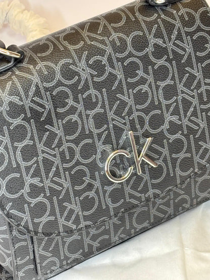 CK Black Monogram Leather Bag For Women 64#