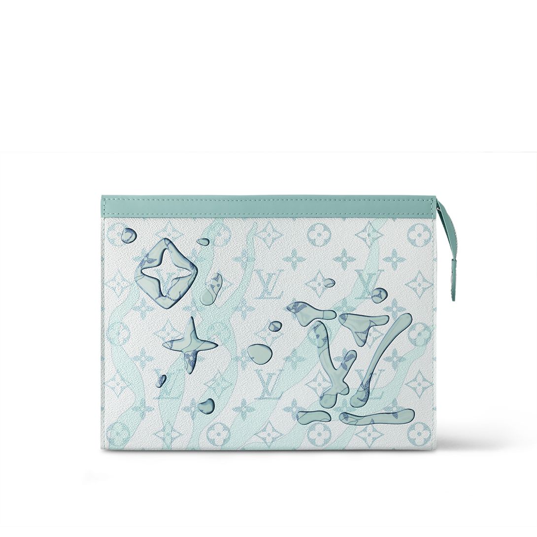 LV Aqua Blue Clutch Bag