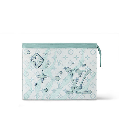 LV Aqua Blue Clutch Bag