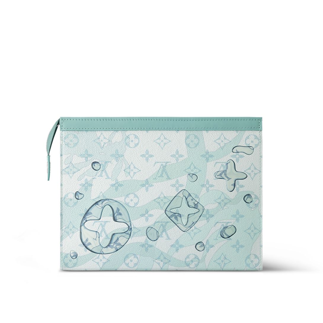 LV Aqua Blue Clutch Bag