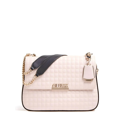 GU Light Pink Quilted Shoulder Bag For Women 81#