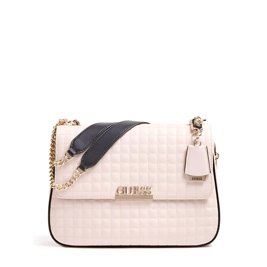 GU Light Pink Quilted Shoulder Bag For Women 81#