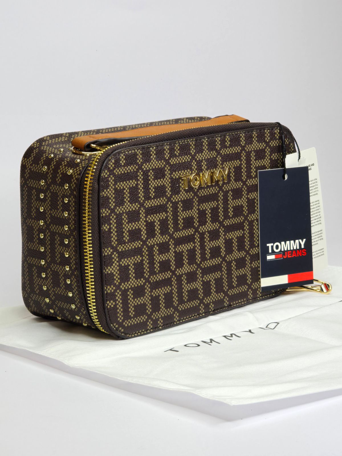 Tommy Hilfiger Brown monogram Bag For Women #36