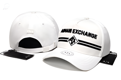 AX Men's White Logo Baseball Cap