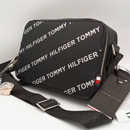 TH Black Leather Bag For Unisex 133
