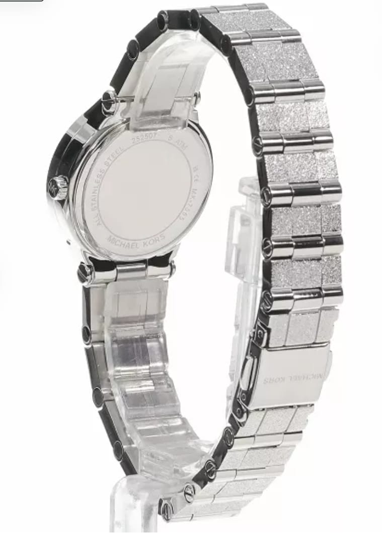 Michael Kors Billie MK7555 – Women’s Petite Silver‑Tone Stainless Steel Quartz Watch