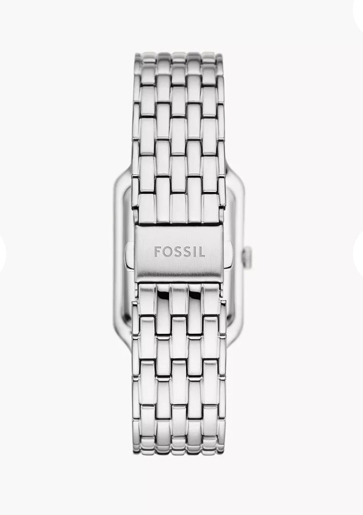 Women’s Analog Rectangular Stainless Steel Watch ES5221 – 23mm Silver by Fossil