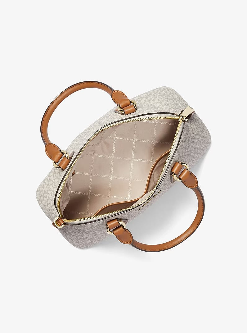 Michael Kors Veronica Medium Logo Dome Satchel – Structured Shoulder & Crossbody Bag#0047