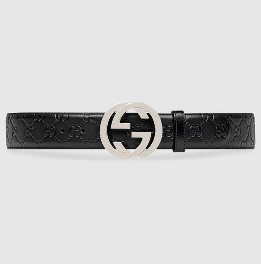 GC Black Leather Belt For Women 23#