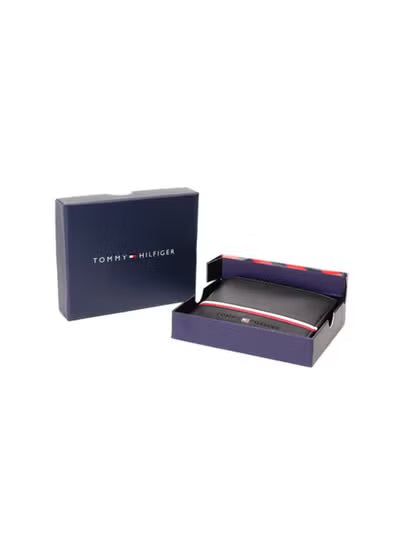 Tommy Hilfiger William Men's Leather Global Coin Wallet – Black Bi-Fold Wallet#09