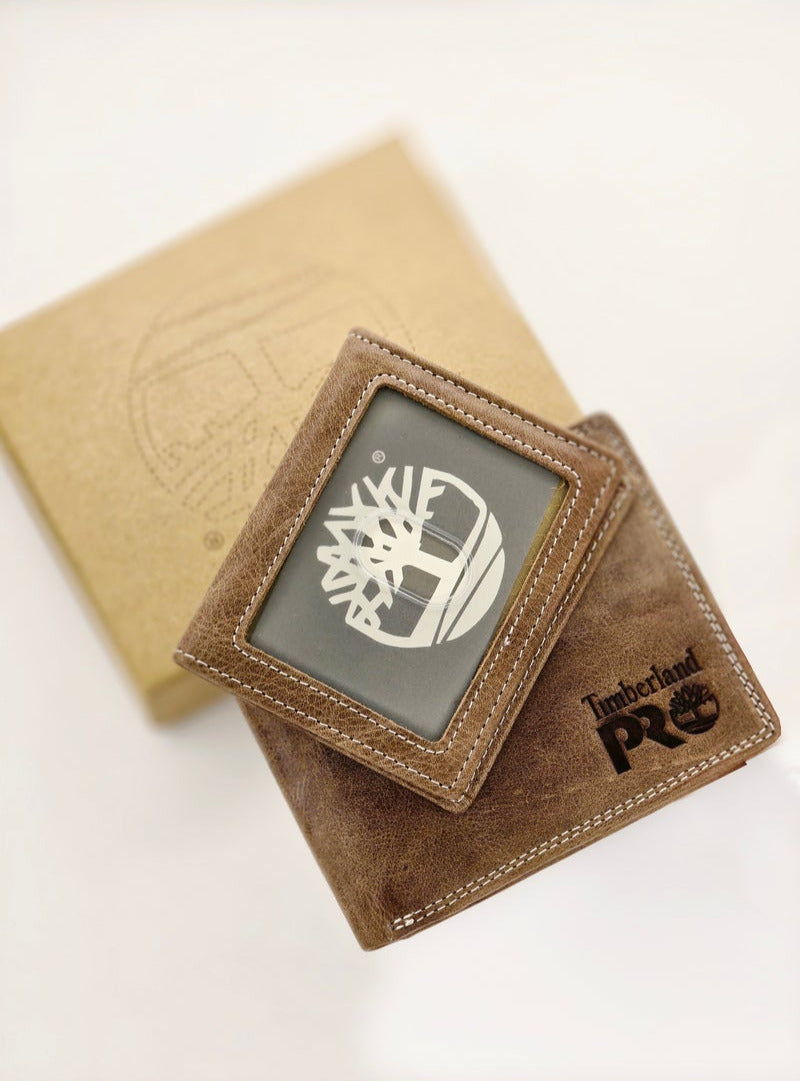 TL Brown Leather Wallet For Men #4
