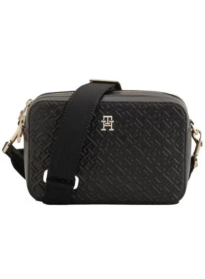 Tommy Hilfiger Black Women Crossbody Bag AW0AW16470 – Premium Leather Elegant Shoulder Bag#79