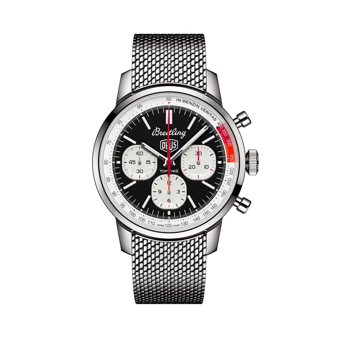 Breitling Top Time B01 Ford Mustang Chronograph Watch – 41mm Black Dial Stainless Steel – Japan Quartz Movement