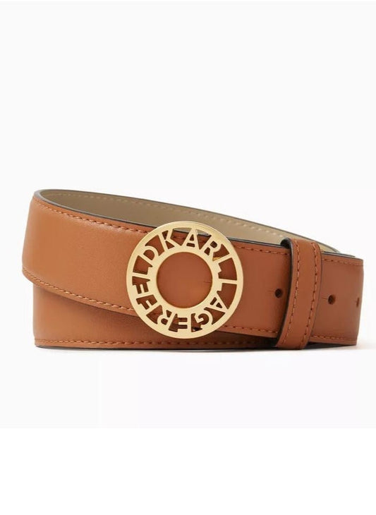 KL Tan Leather Belt For Women 25#