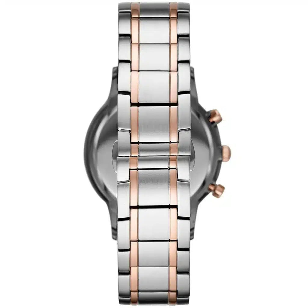Emporio Armani Emporio Armani Renato Men’s Watch AR11077 – Gray Dial Two-Tone Stainless Steel