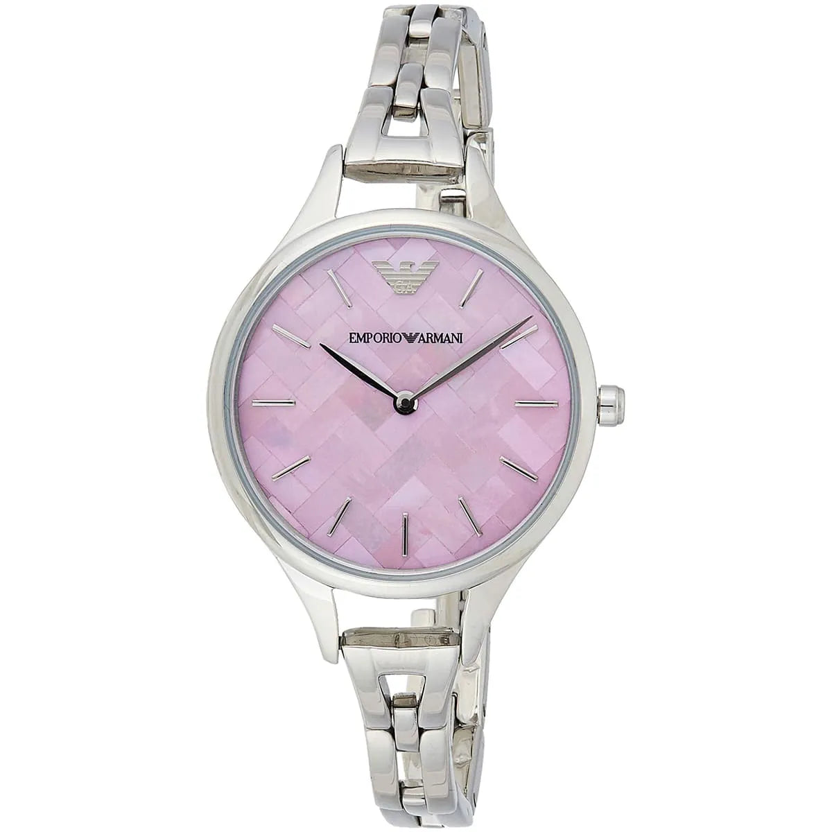 Emporio Armani Aurora AR11122 Women’s Watch – Purple Dial Stainless Steel Elegant Slim Fashion Watch