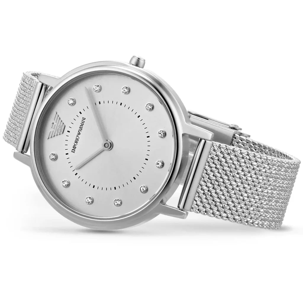 Emporio Armani Kappa AR11128 Women’s Watch – Silver Dial Stainless Steel Ultra-Light Elegant Fashion Watch