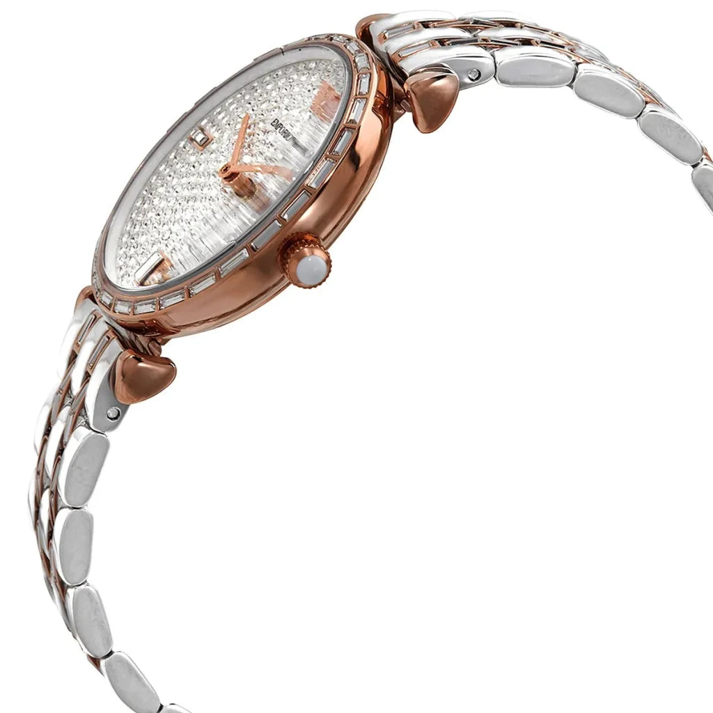 Emporio Armani Gianni T-Bar AR11293 Women’s Watch – Silver Dial Two-Tone Stainless Steel Elegant Fashion Watch