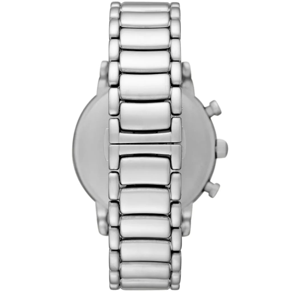 Emporio Armani Luigi AR11324 Men’s Watch – Black Dial Stainless Steel Chronograph Style 46mm Luxury Fashion Watch