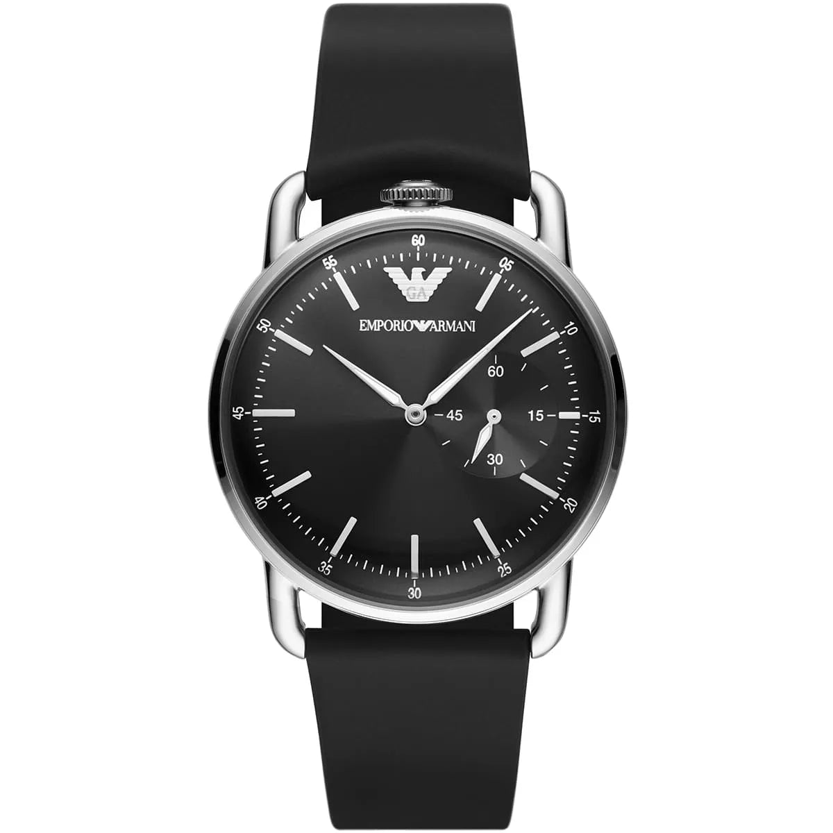 Emporio Armani Aviator AR11336 Men’s Watch – Black Dial Genuine Leather Strap Elegant Pilot Style Watch