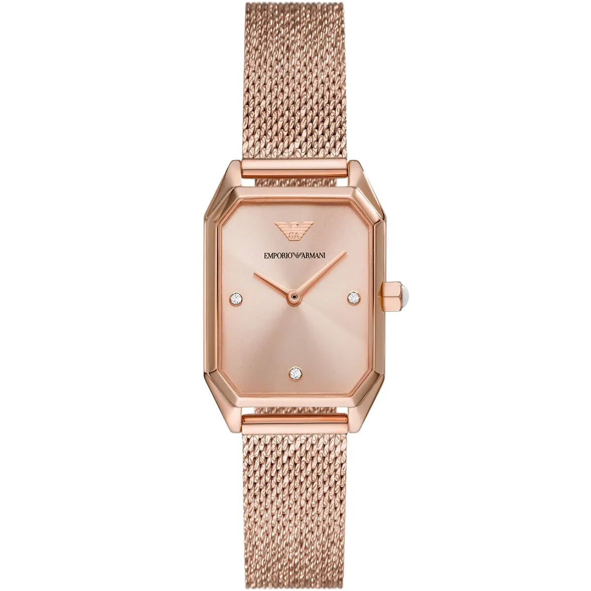 Emporio Armani Gioia AR11347 Women’s Watch – Rose Gold Square Stainless Steel Elegant Fashion Watch