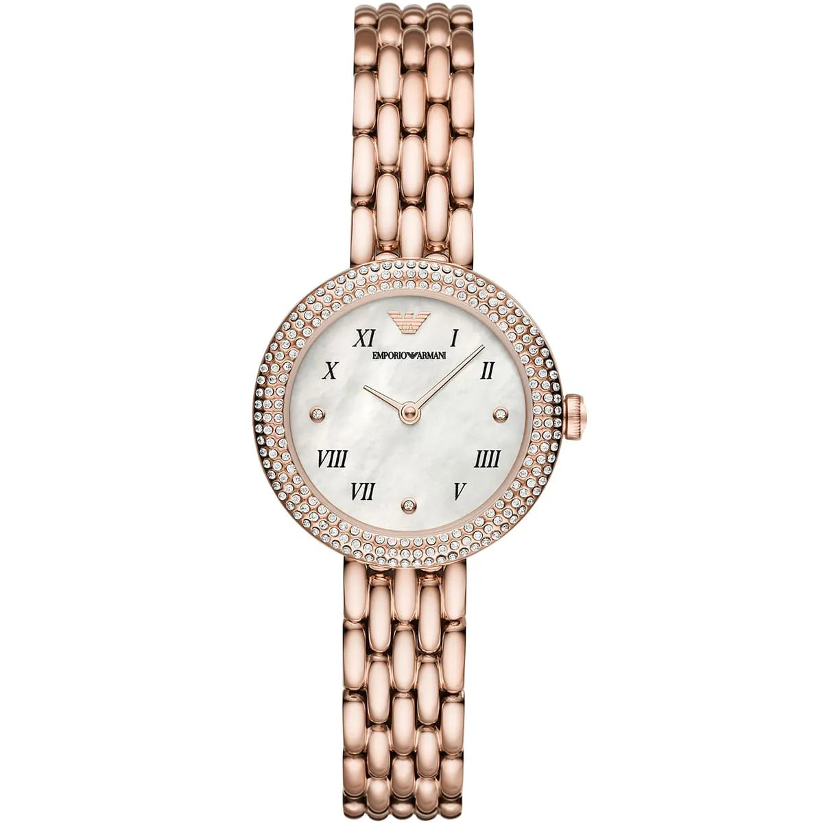 Emporio Armani Rosa AR11355 Women’s Watch – White Dial Rose Gold Stainless Steel Elegant Fashion Watch