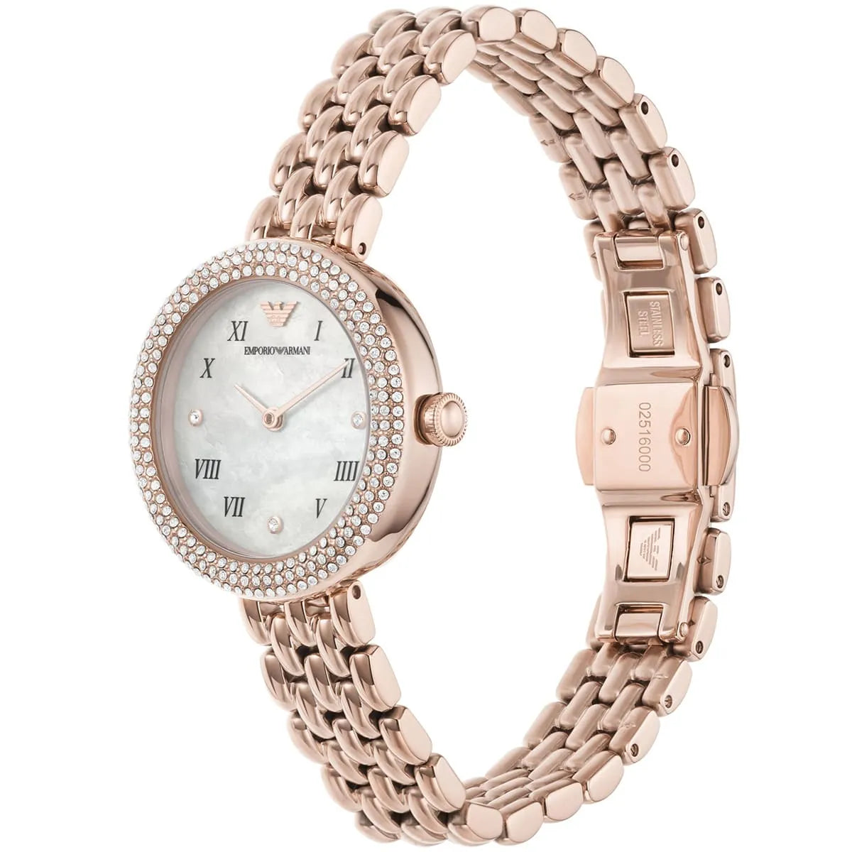 Emporio Armani Rosa AR11355 Women’s Watch – White Dial Rose Gold Stainless Steel Elegant Fashion Watch