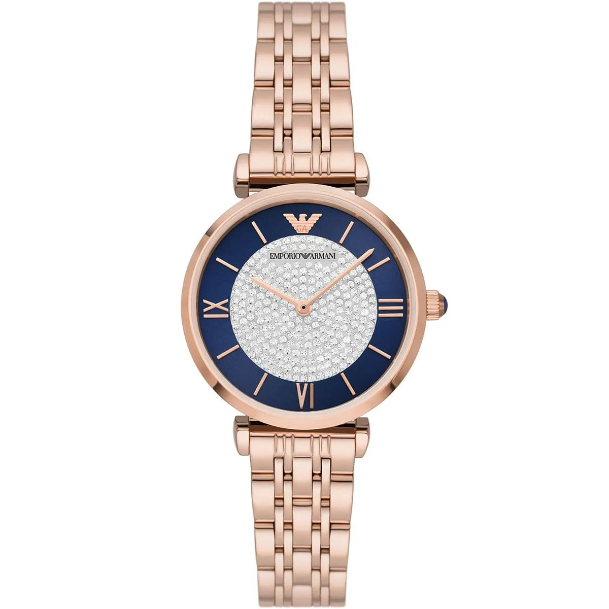 Emporio Armani Gianni T-Bar AR11423 Women’s Watch – Multicolor Dial Rose Gold Stainless Steel Elegant Fashion Watch