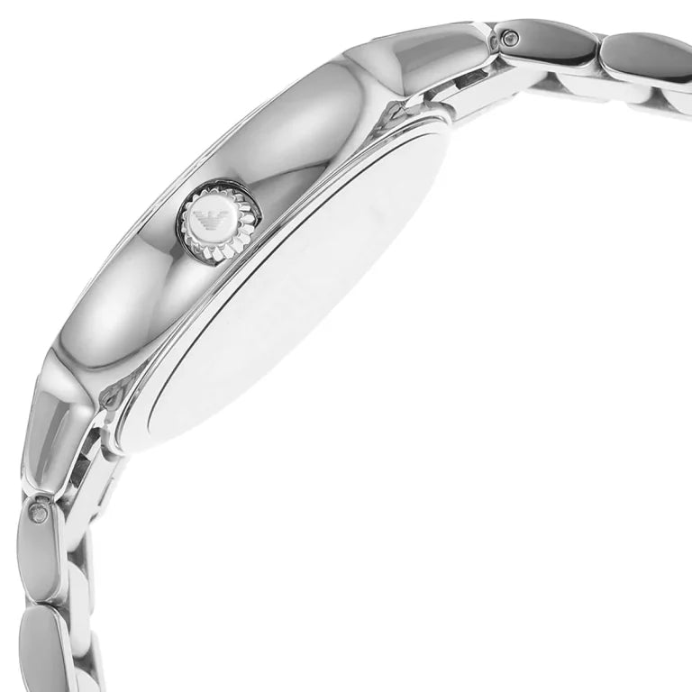 Emporio Armani Cleo Women’s Watch AR11484 – White Dial with Silver Stainless Steel Bracelet
