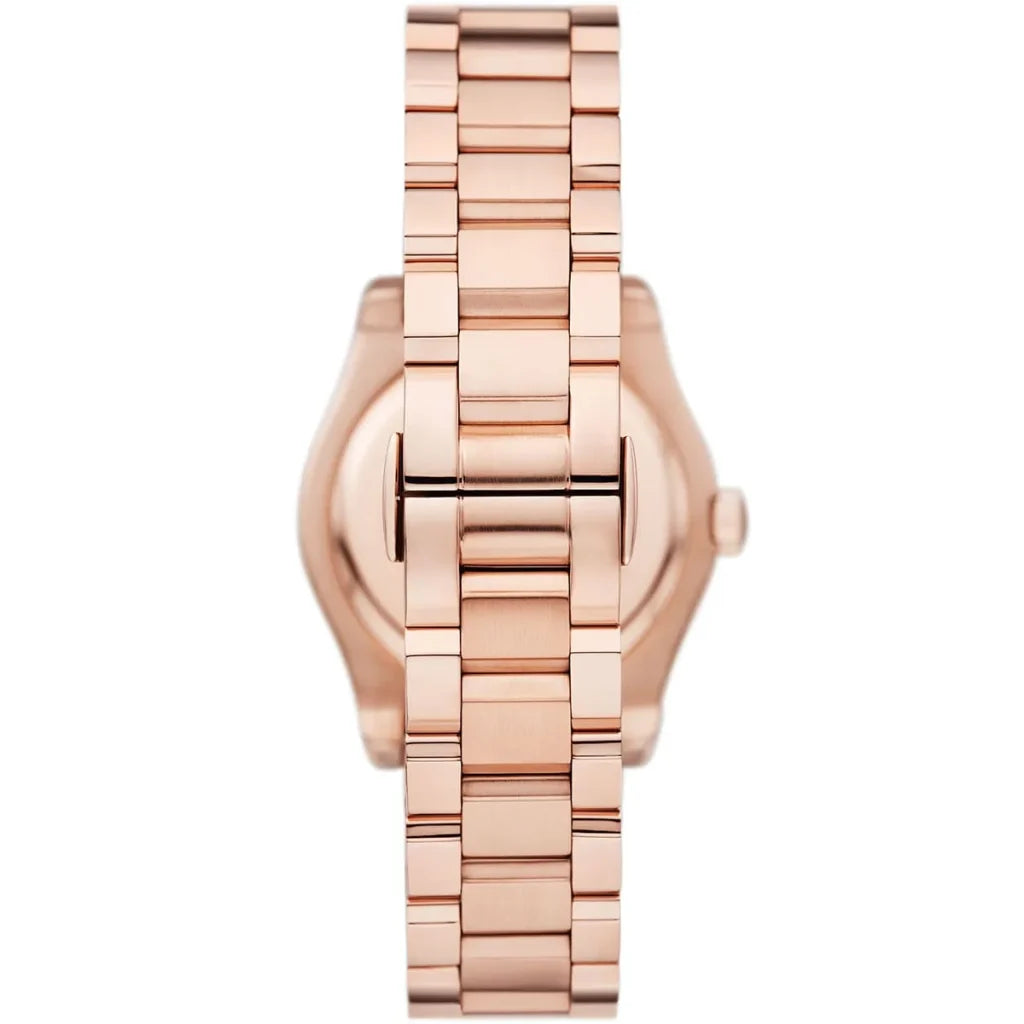Emporio Armani AR11558 Women’s Rose Gold Stainless Steel Watch – Elegant Silver Dial 32mm