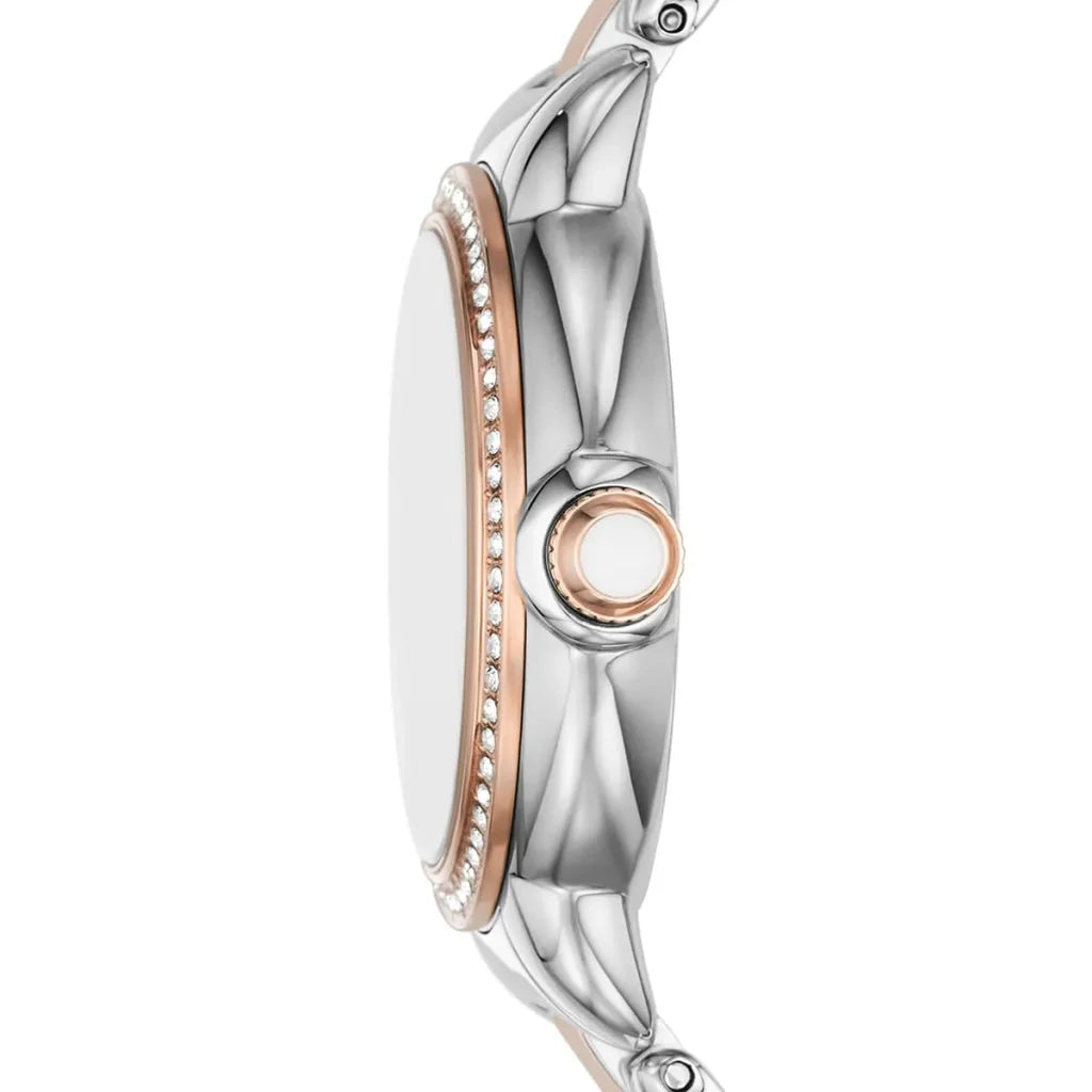 Emporio Armani AR11567 Women’s Watch – Mia Collection Two-Tone Stainless Steel (Silver & Rose Gold) 32mm Elegant Design