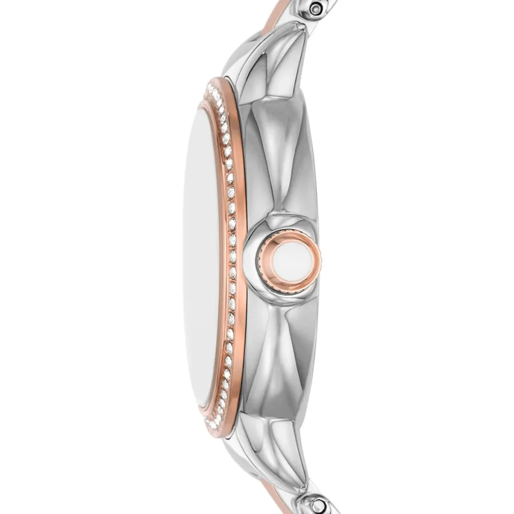 Emporio Armani AR11569 Women’s Watch – Mia Collection Two-Tone Stainless Steel (Silver & Rose Gold) Elegant 32mm Design