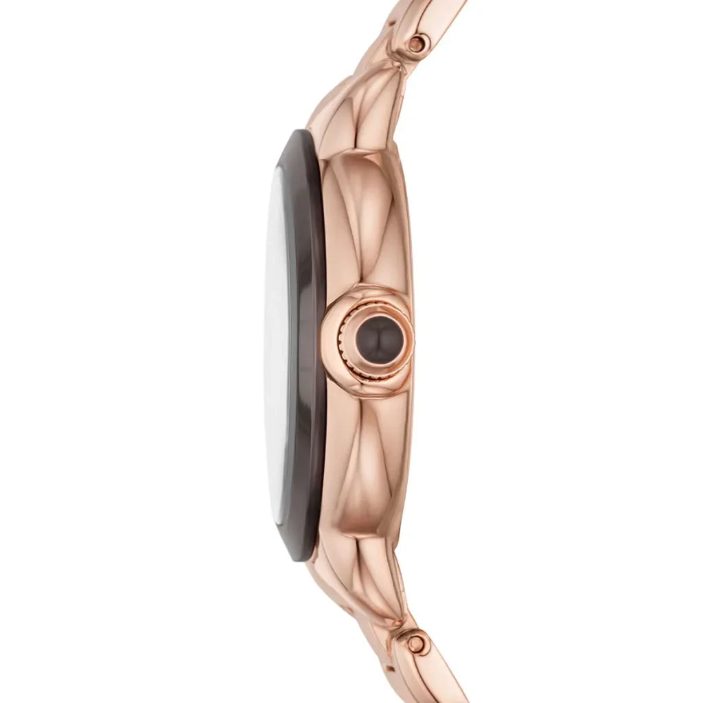Emporio Armani AR11570 Women’s Watch – Mia Collection Rose Gold Stainless Steel with Brown Dial 32mm Elegant Design