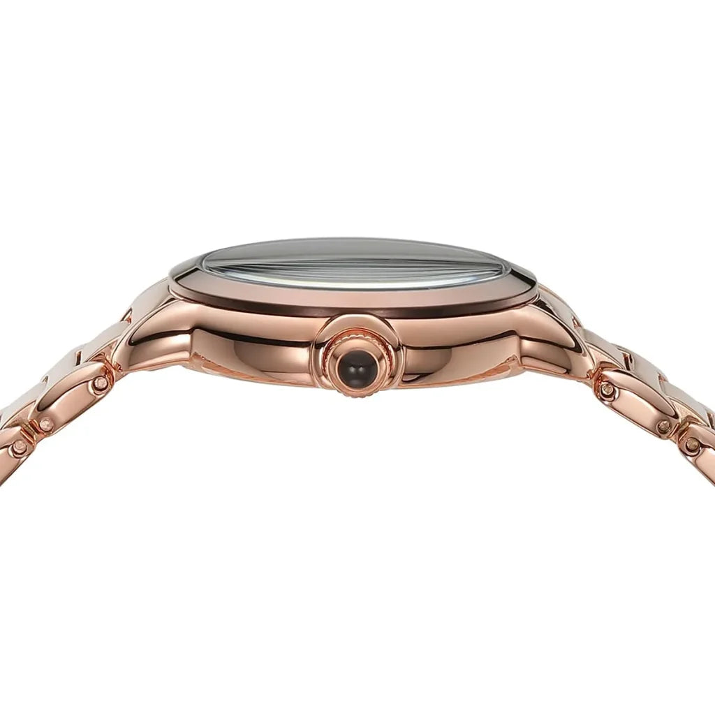 Emporio Armani AR11570 Women’s Watch – Mia Collection Rose Gold Stainless Steel with Brown Dial 32mm Elegant Design