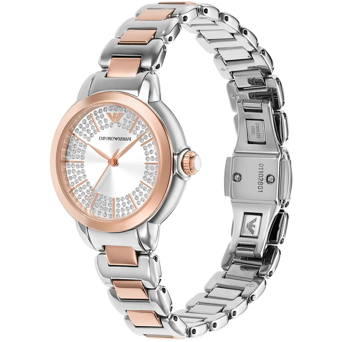 Emporio Armani Mia AR11643 Women’s Watch – Silver Dial Two-Tone Stainless Steel Elegant Fashion Watch