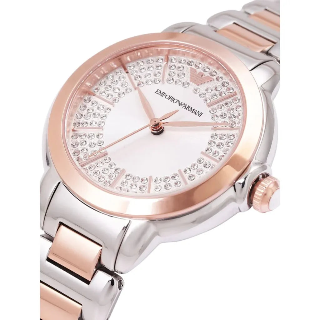 Emporio Armani Mia AR11643 Women’s Watch – Silver Dial Two-Tone Stainless Steel Elegant Fashion Watch