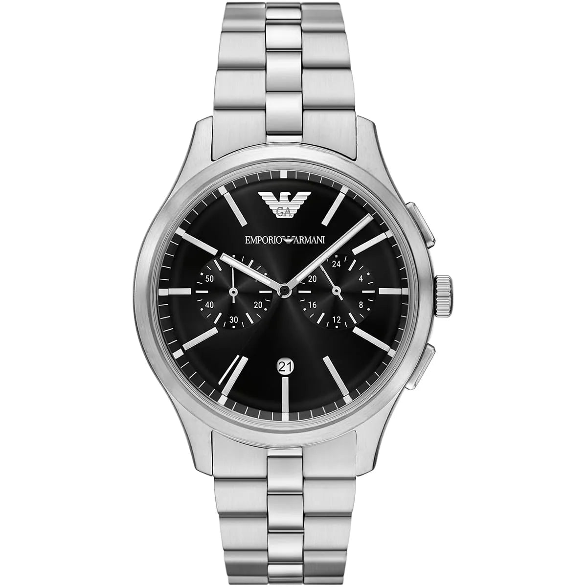 Emporio Armani Emporio Armani Dario Men’s Stainless Steel Watch AR11691 – Black Dial – 42 mm