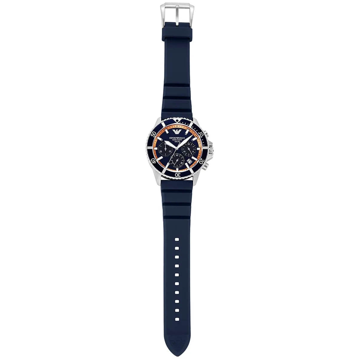 Men's World Explorer Blue Solar Powered Chronograph Watch AR11696